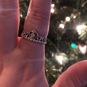 Princess stackable Pandora Ring